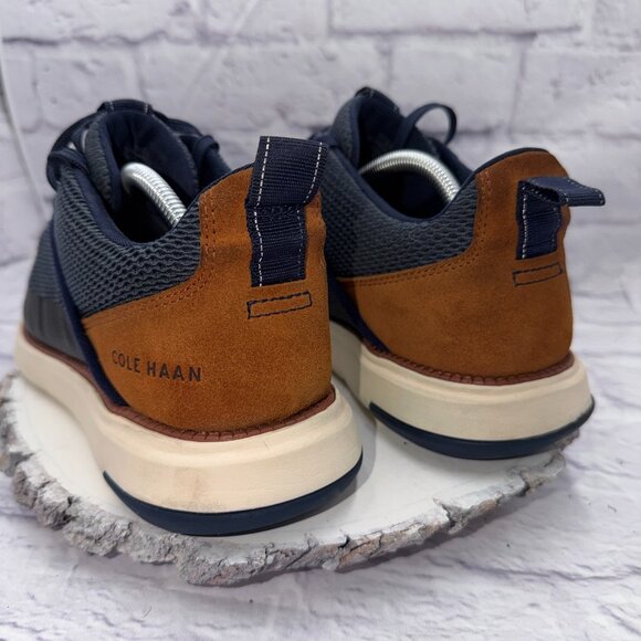 Cole Haan Grand Remix Shoes Mens 10.5 Blue Athletic Casual Dress Lace Up Sneaker - Picture 7 of 12